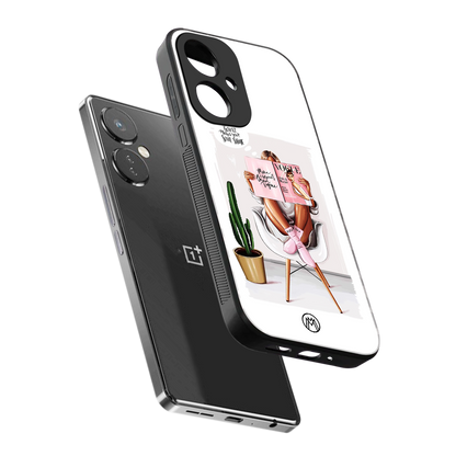 full glam vogue back phone cover | glass case for oneplus nord ce 3