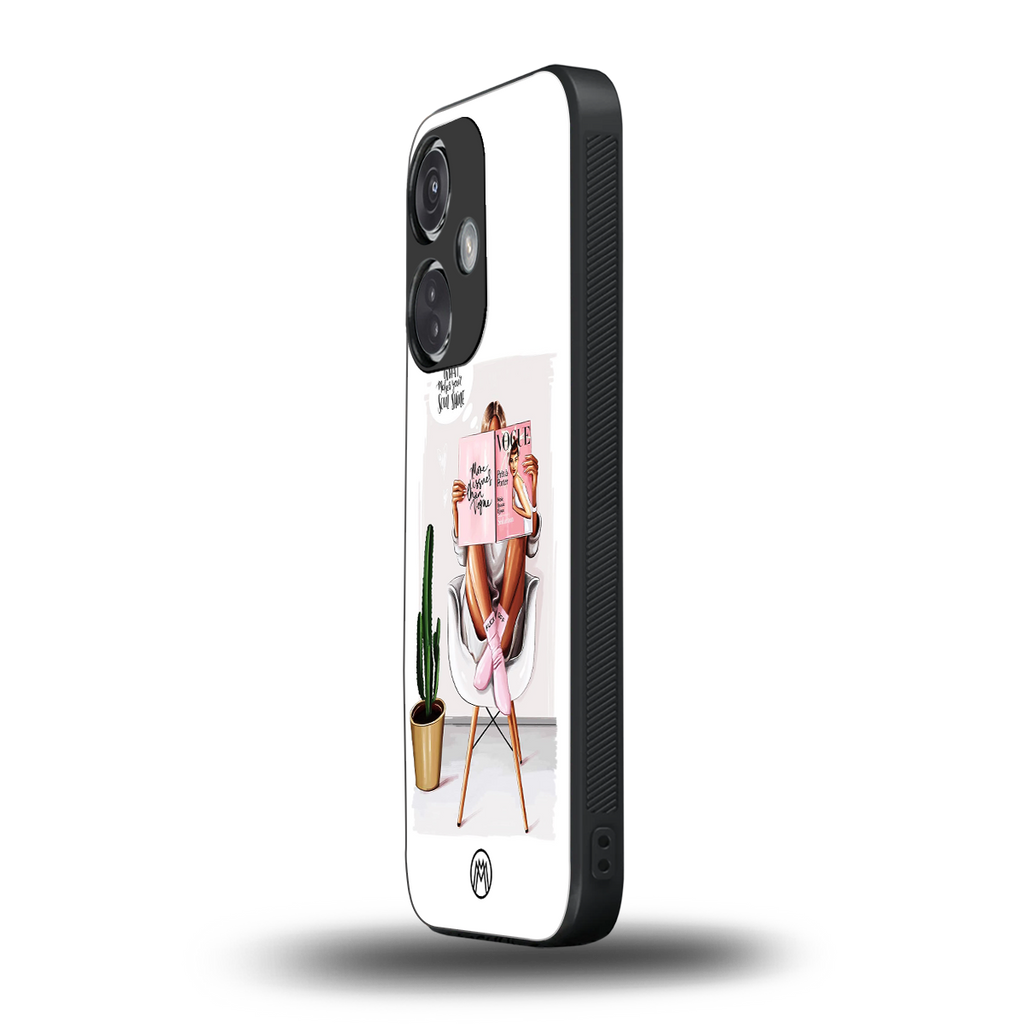 full glam vogue back phone cover | glass case for oneplus nord ce 3