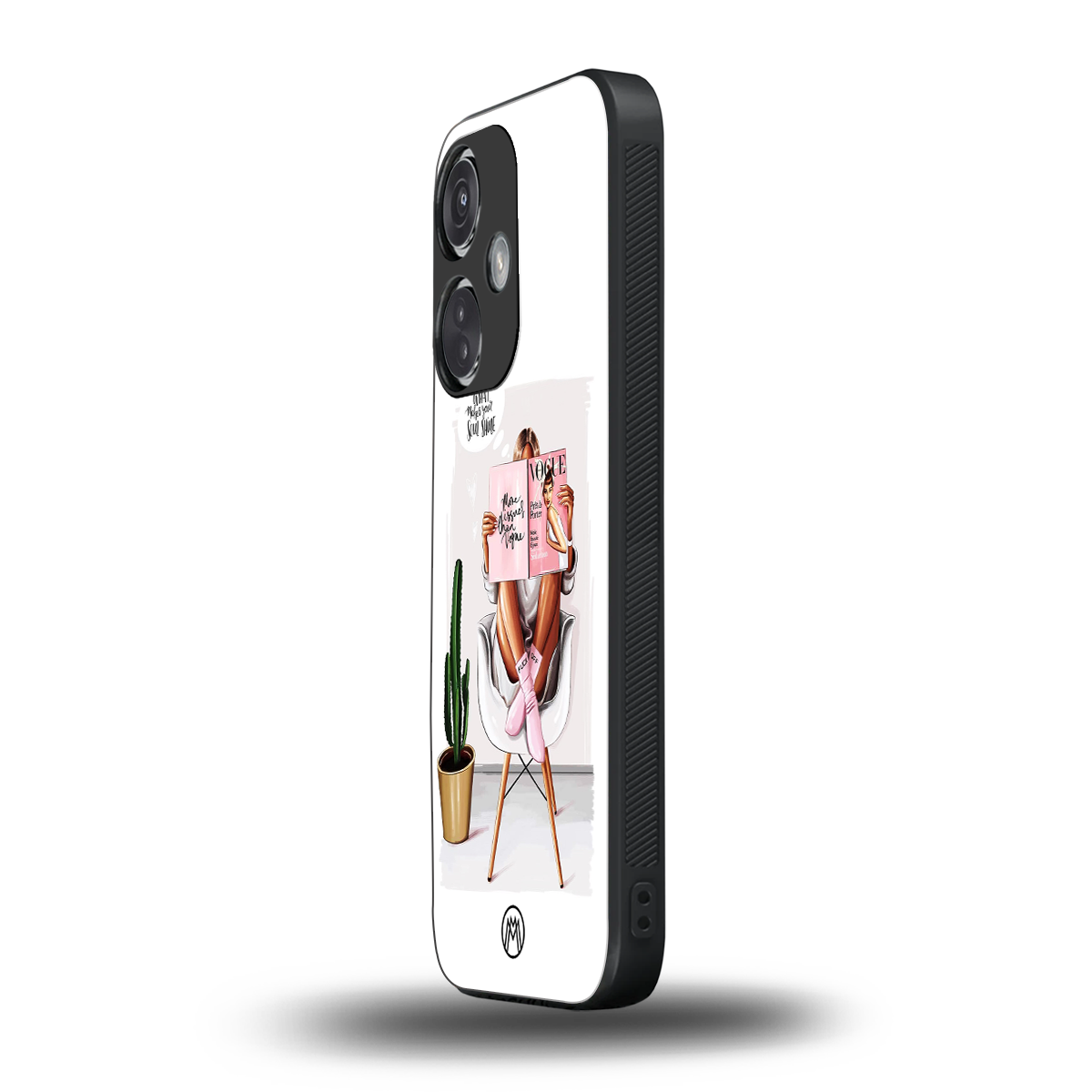 full glam vogue back phone cover | glass case for oneplus nord ce 3