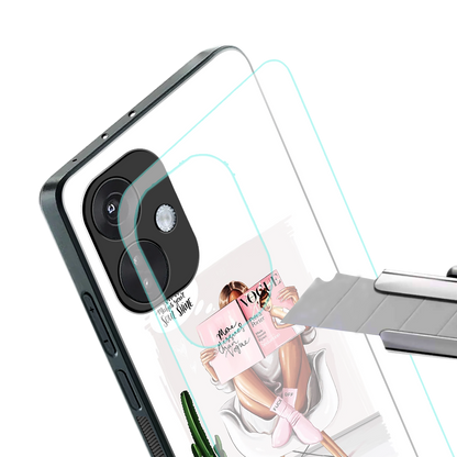 full glam vogue back phone cover | glass case for oneplus nord ce 3