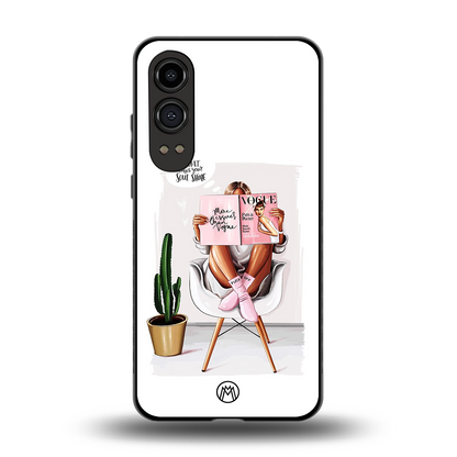 full glam vogue back phone cover | glass case for oneplus nord ce 4 lite