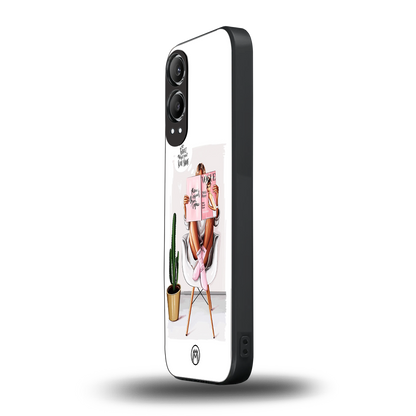 full glam vogue back phone cover | glass case for oneplus nord ce 4 lite