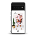 full glam vogue back phone cover | glass case for google pixel 6 pro