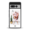 full glam vogue back phone cover | glass case for google pixel 7 pro