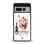 full glam vogue back phone cover | glass case for google pixel 7 pro