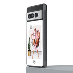 full glam vogue back phone cover | glass case for google pixel 7 pro