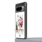 full glam vogue back phone cover | glass case for google pixel 8 pro
