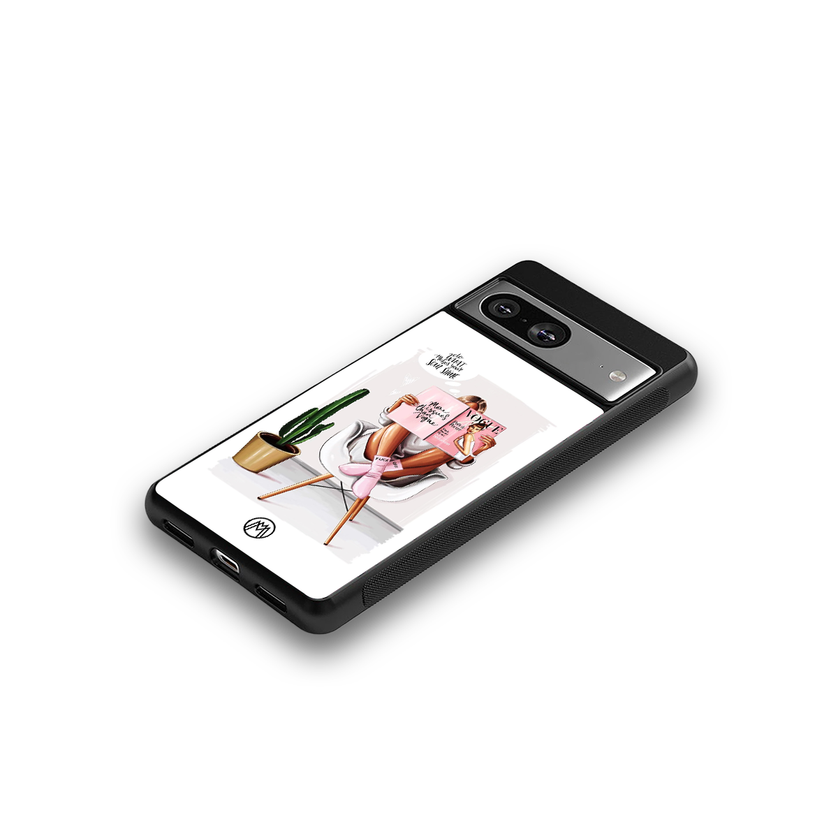 full glam vogue back phone cover | glass case for Google Pixel 8