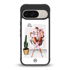 full glam vogue back phone cover | glass case for google pixel 9