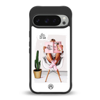 full glam vogue back phone cover | glass case for google pixel 9 pro