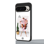 full glam vogue back phone cover | glass case for google pixel 9 pro