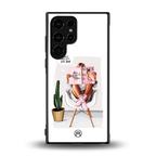 full glam vogue back phone cover | glass case for samsung galaxy s23 ultra