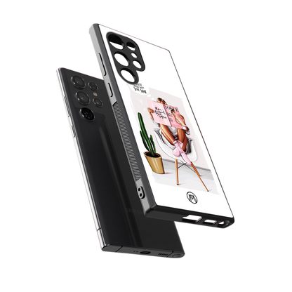 full glam vogue back phone cover | glass case for samsung galaxy s23 ultra