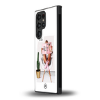 full glam vogue back phone cover | glass case for samsung galaxy s23 ultra