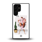 full glam vogue back phone cover | glass case for samsung galaxy s25 ultra
