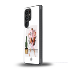 full glam vogue back phone cover | glass case for samsung galaxy s25 ultra