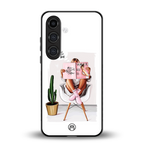 full glam vogue back phone cover | glass case for samsung galaxy s24 fe