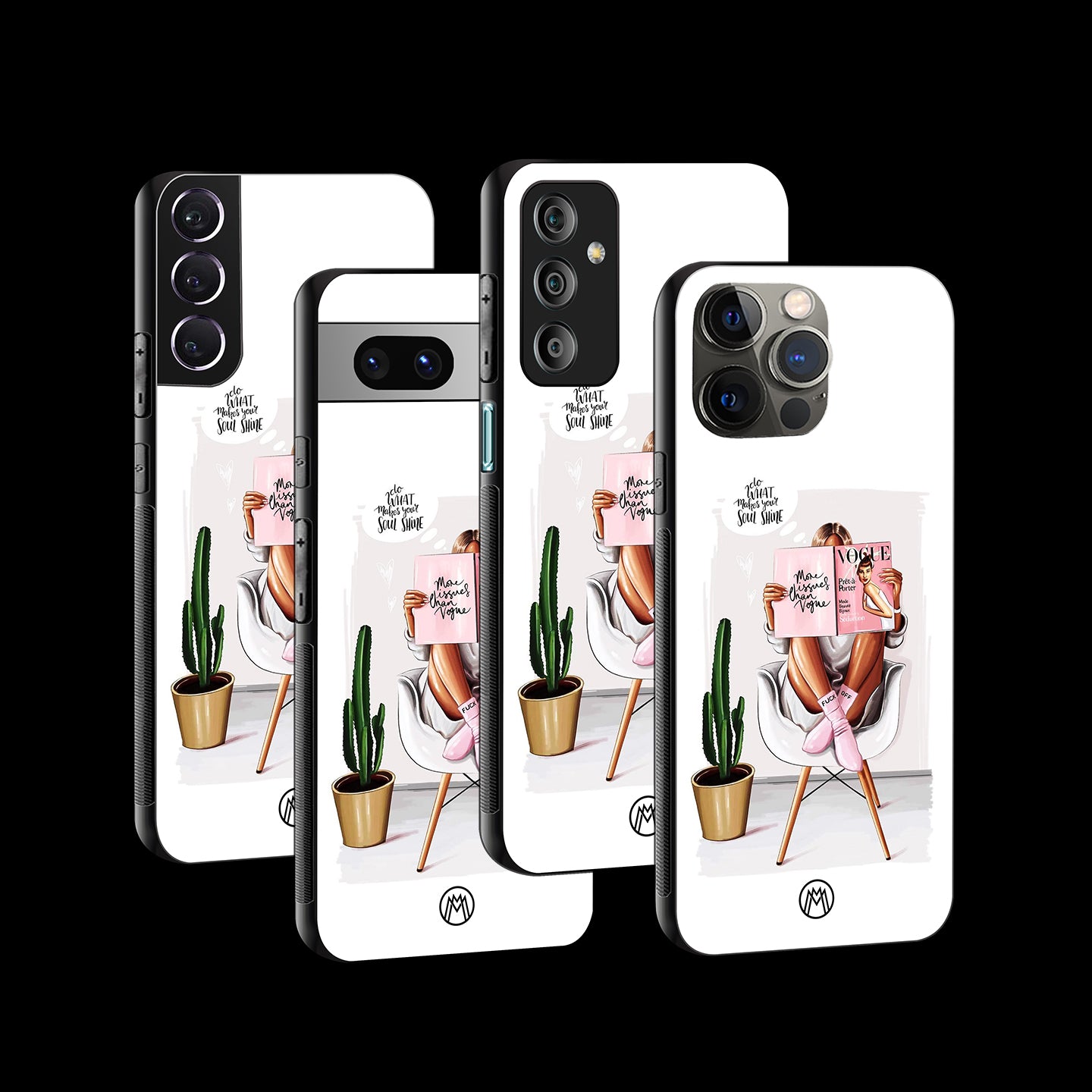 Full Glam Vogue Phone Cover | Glass Case