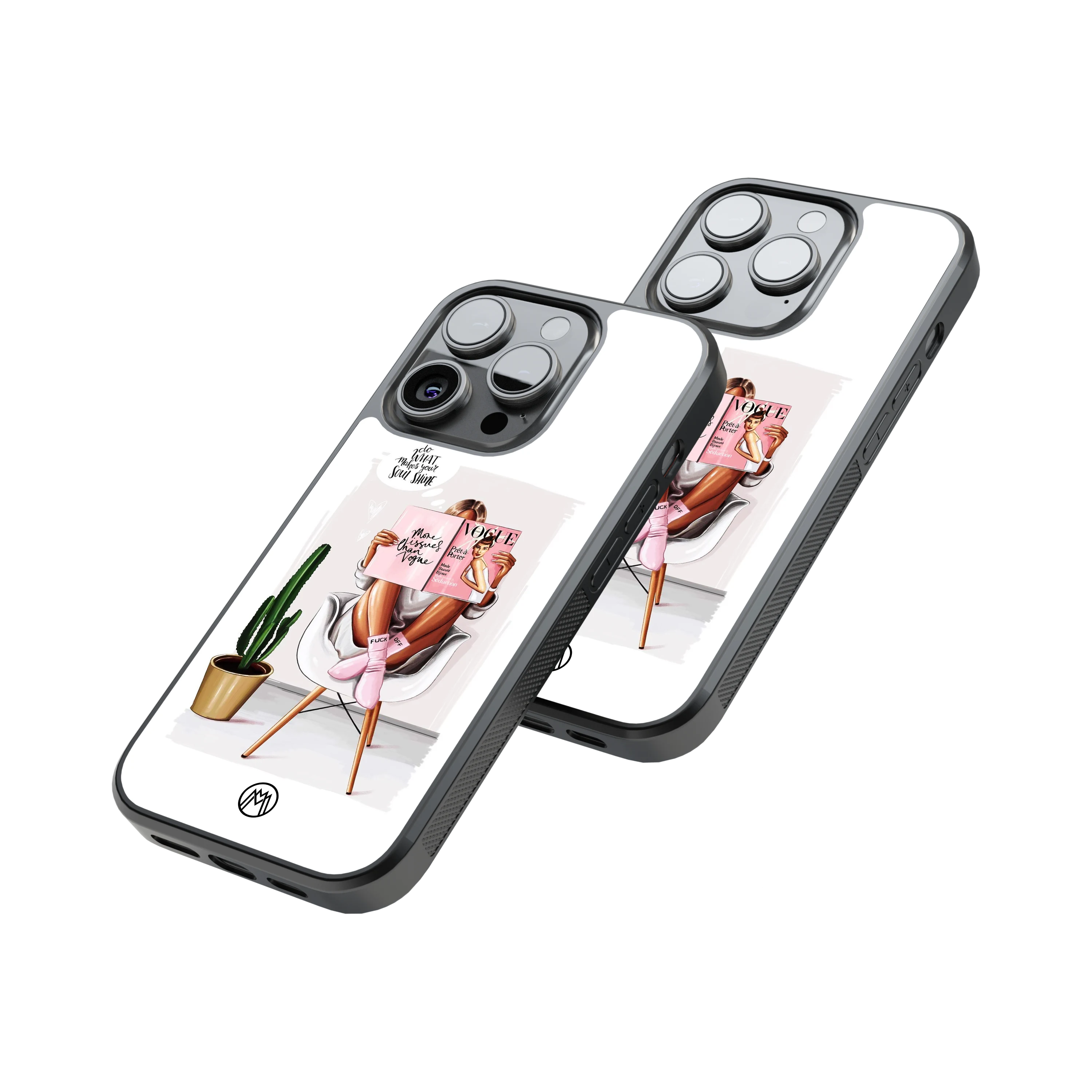 Protective Glass Back Phone Case Compatible with iPhone, Samsung, OnePlus, Pixel & More
