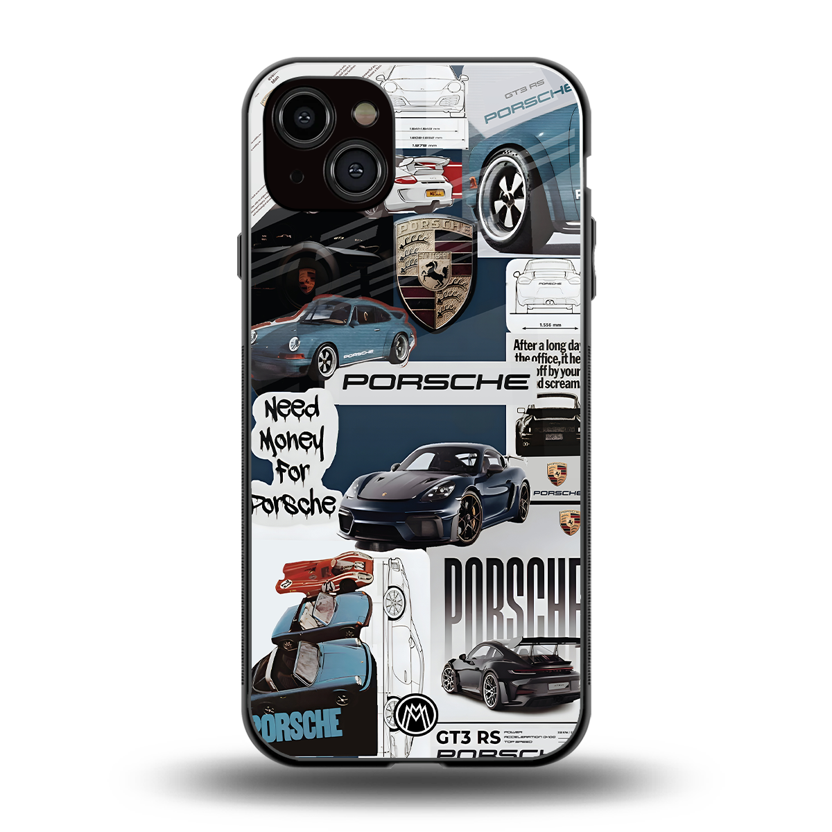 fund my ride back phone cover | glass case for iphone 15 plus