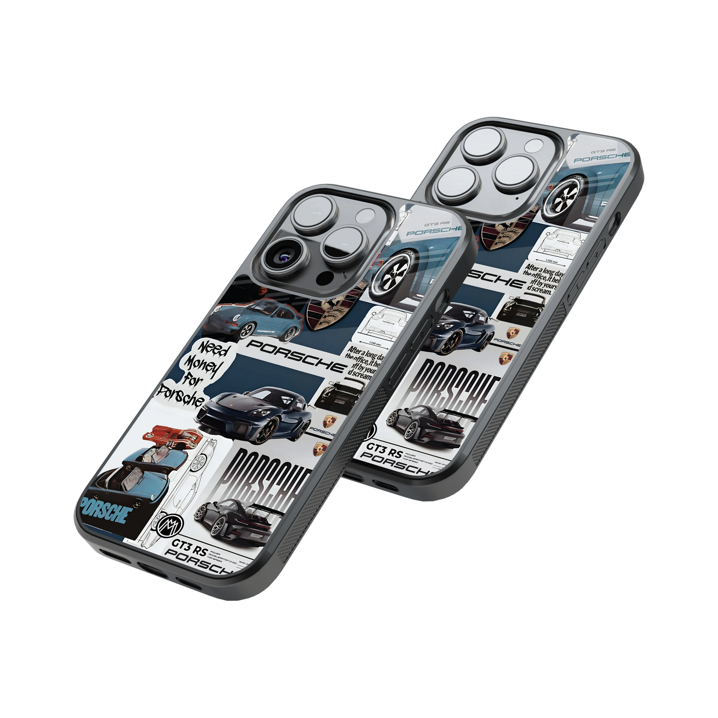 Protective Glass Back Phone Case Compatible with iPhone, Samsung, OnePlus, Pixel & More