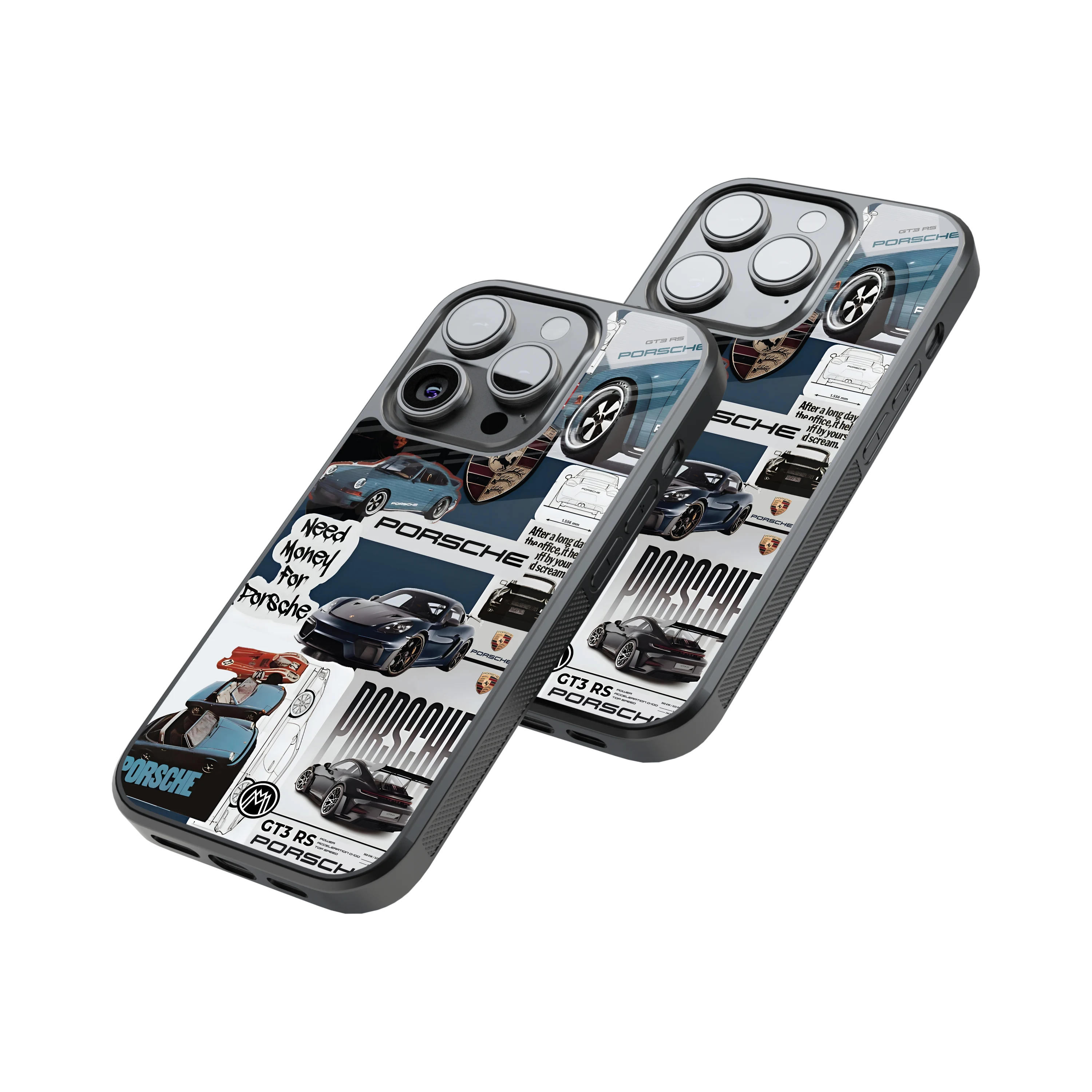 Protective Glass Back Phone Case Compatible with iPhone, Samsung, OnePlus, Pixel & More