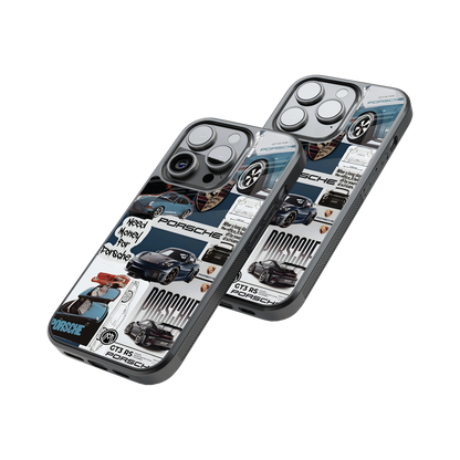 Protective Glass Back Phone Case Compatible with iPhone, Samsung, OnePlus, Pixel & More