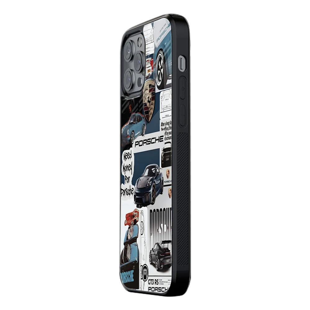 Slim Glass Back Phone Case for Multiple Brands – iPhone, Samsung, Redmi, OnePlus, Oppo, Vivo