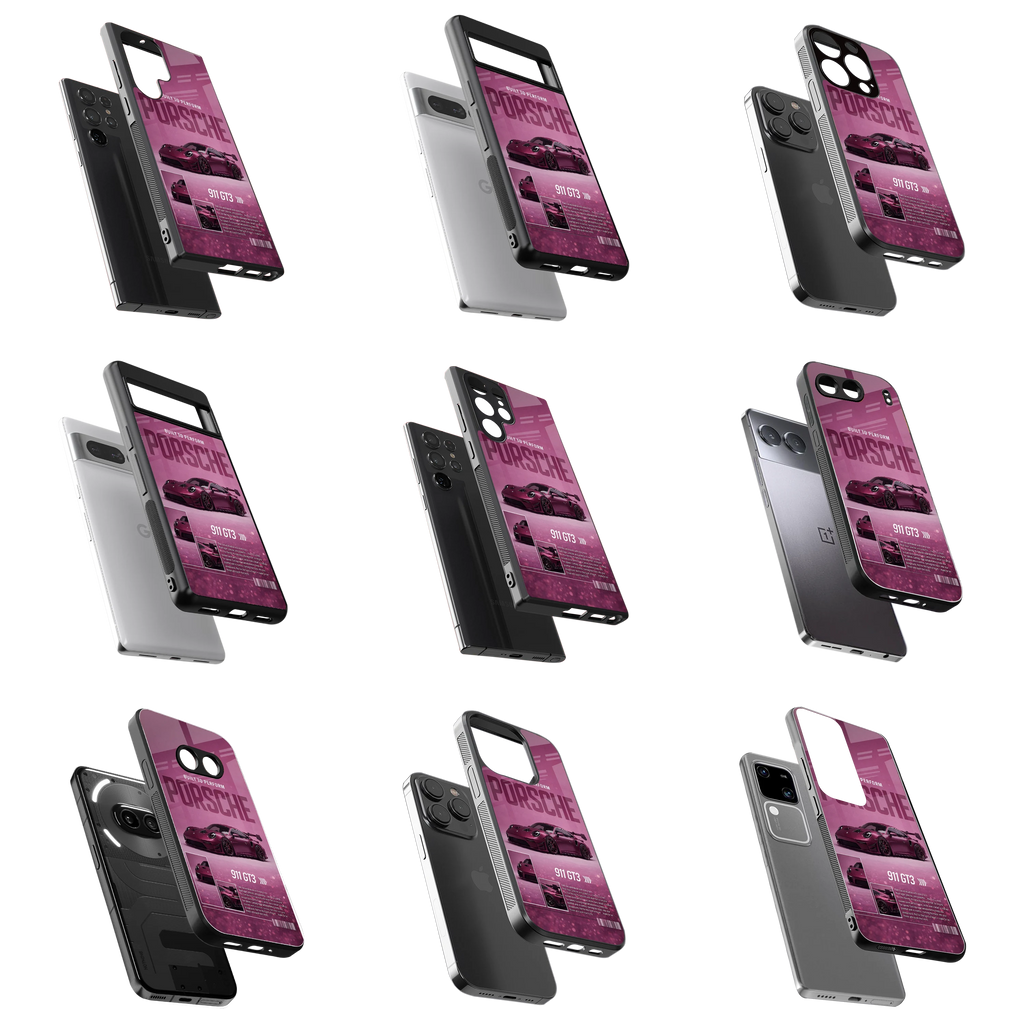 Durable Glass Back Mobile Case for iPhone, Samsung, OnePlus, Google Pixel, Redmi, Vivo, Oppo