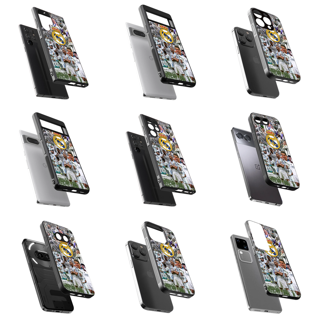 Durable Glass Back Mobile Case for iPhone, Samsung, OnePlus, Google Pixel, Redmi, Vivo, Oppo