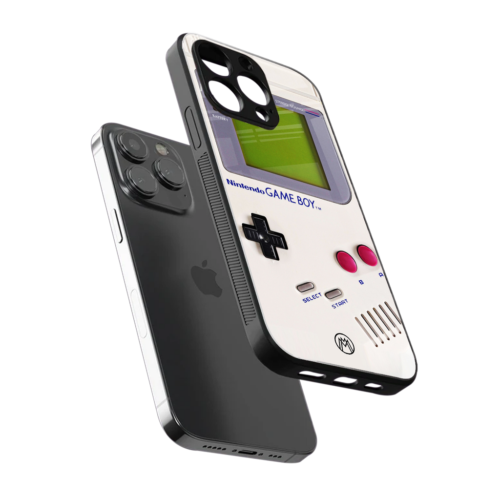 gameboy classic back phone cover | glass case for iphone 13 pro