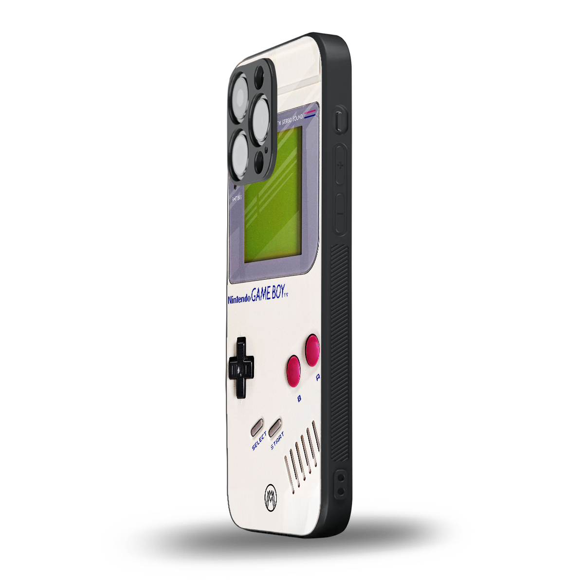 gameboy classic back phone cover | glass case for iphone 15 pro max