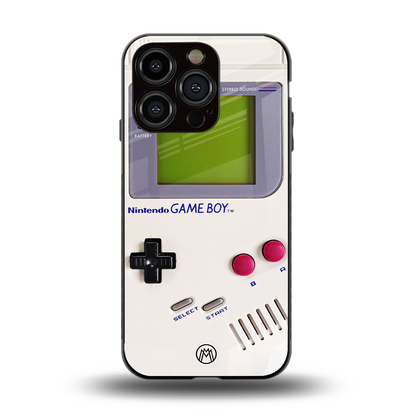 gameboy classic back phone cover | glass case for iphone 15 pro