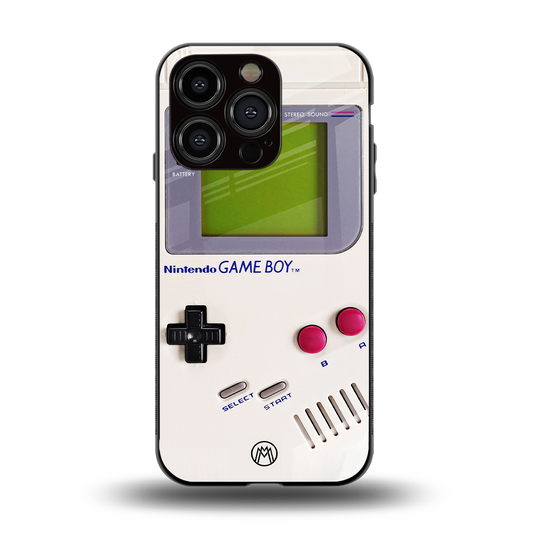gameboy classic back phone cover | glass case for iphone 15 pro