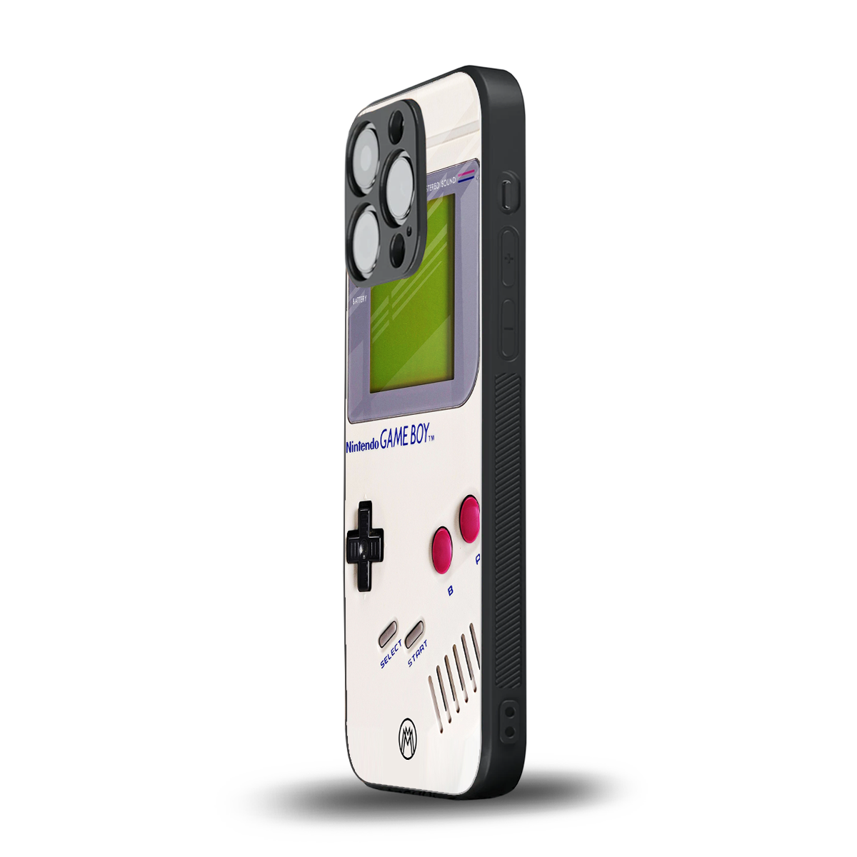 gameboy classic back phone cover | glass case for iphone 15 pro