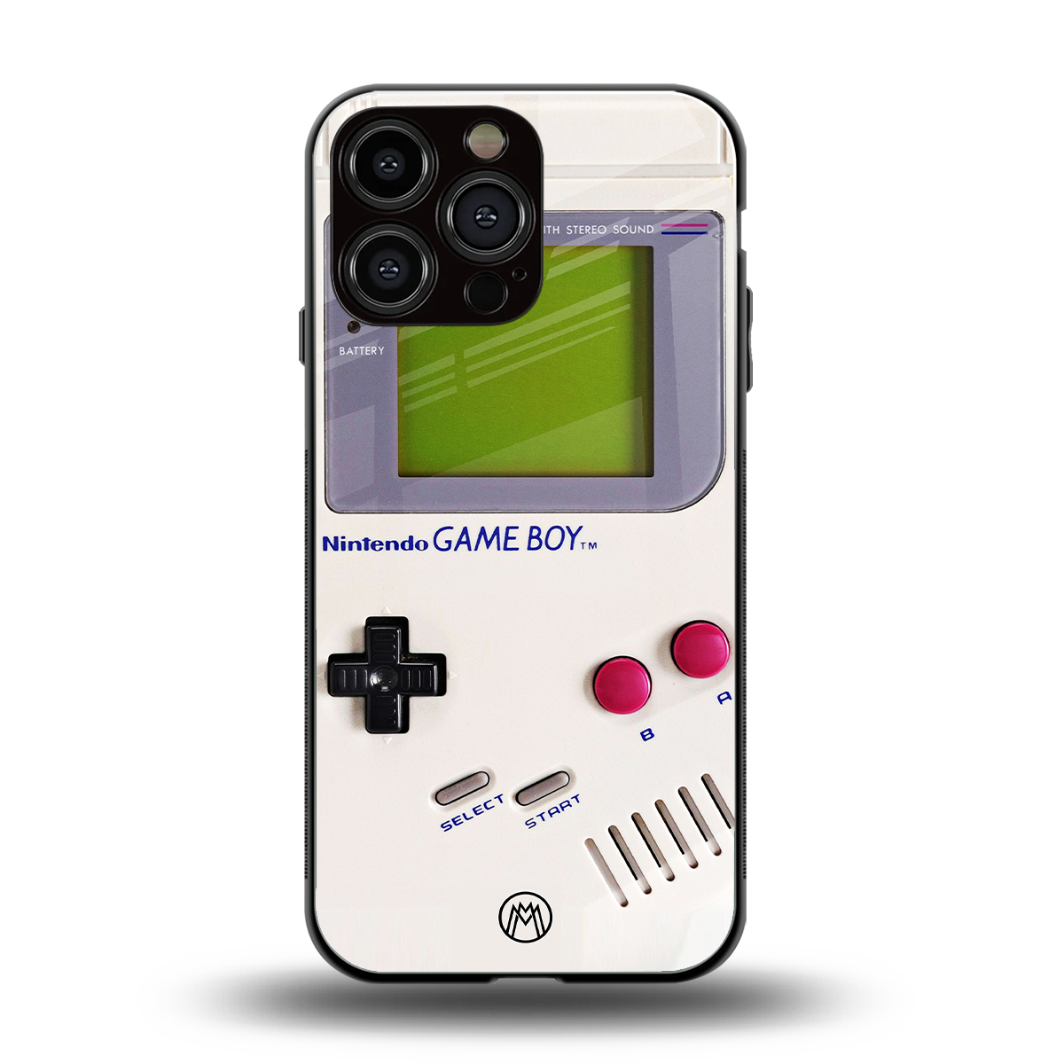 gameboy classic back phone cover | glass case for iphone 16 pro max