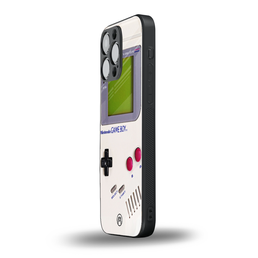 gameboy classic back phone cover | glass case for iphone 16 pro max