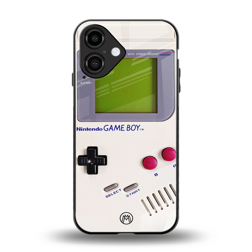 gameboy classic back phone cover | glass case for iphone 16