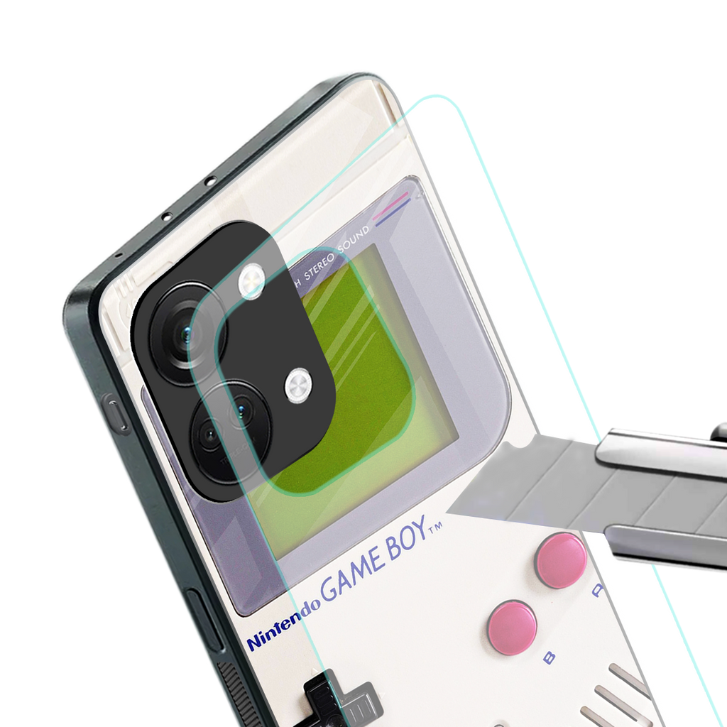 gameboy classic back phone cover | glass case for oneplus nord 3