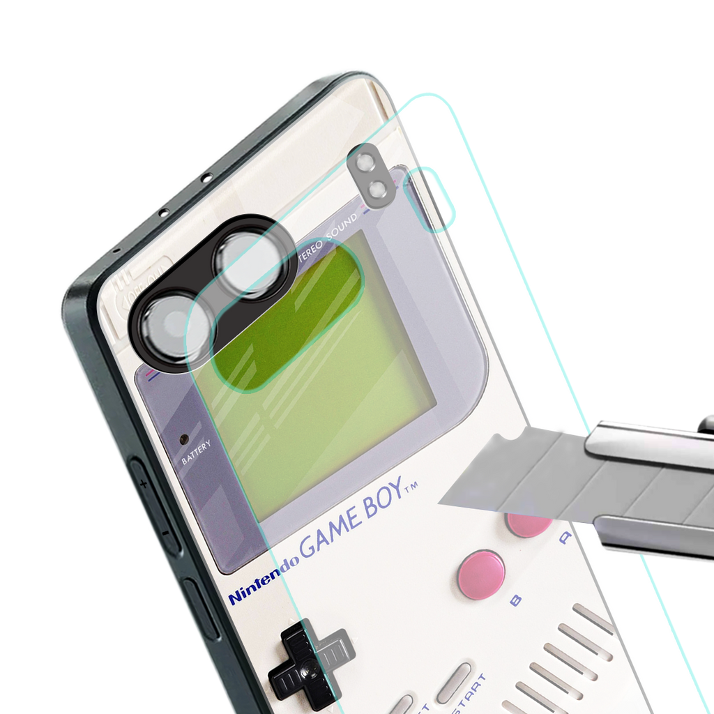 gameboy classic back phone cover | glass case for oneplus nord 4