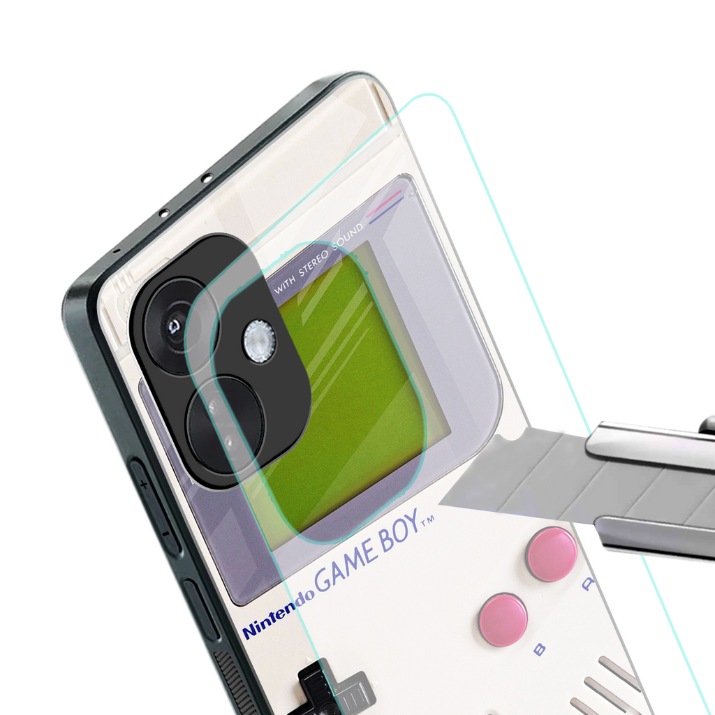gameboy classic back phone cover | glass case for oneplus nord ce 3