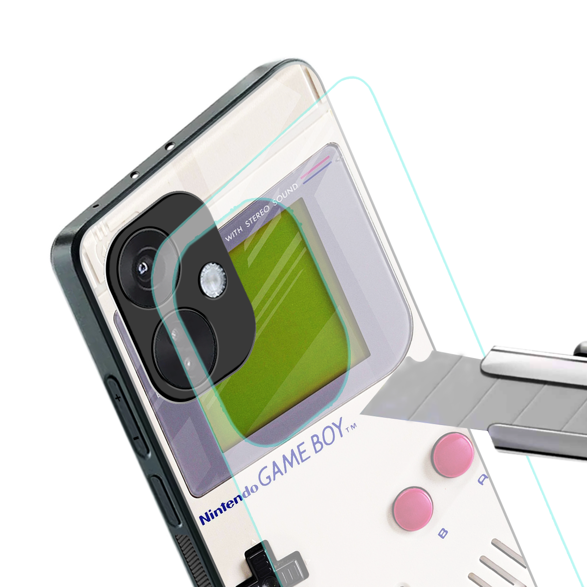 gameboy classic back phone cover | glass case for oneplus nord ce 3