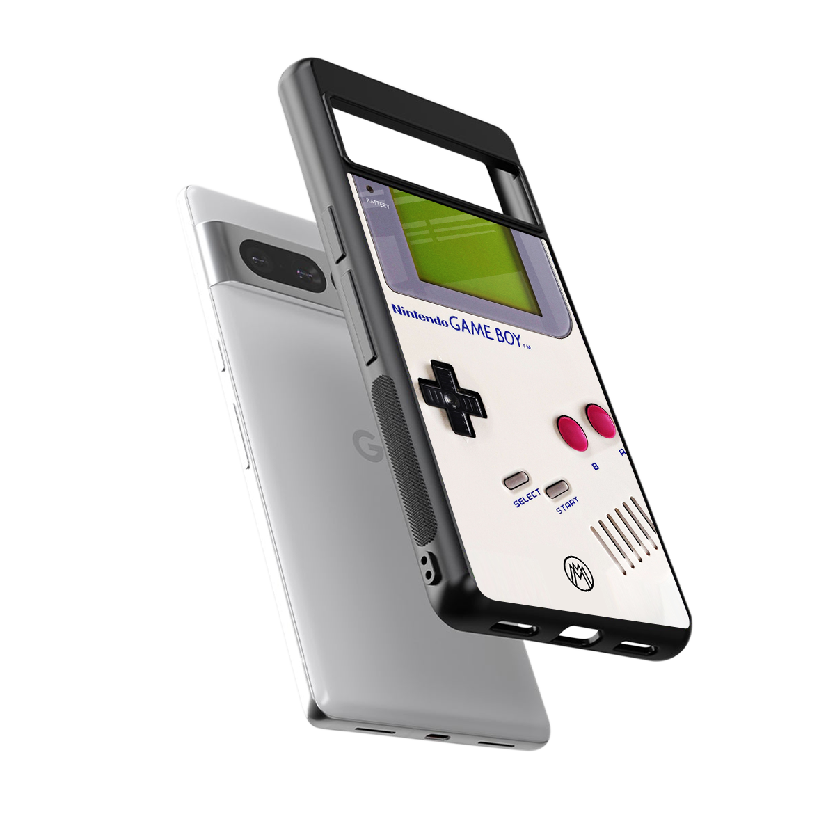 gameboy classic back phone cover | glass case for google pixel 7 pro