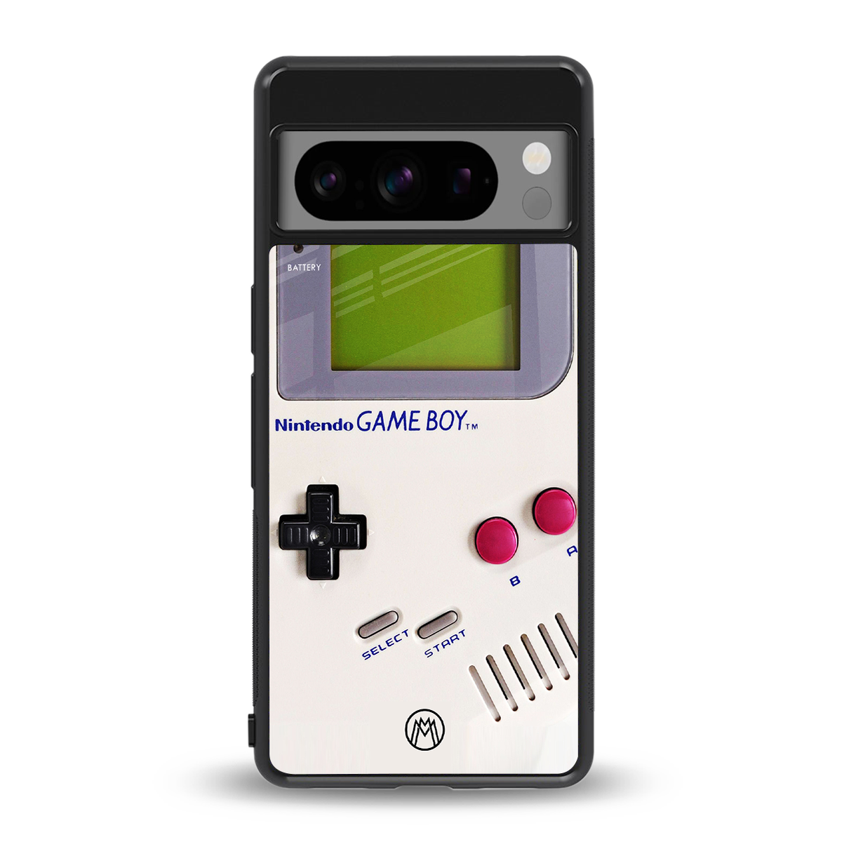 gameboy classic back phone cover | glass case for google pixel 8 pro