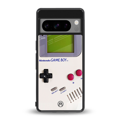 gameboy classic back phone cover | glass case for google pixel 8 pro