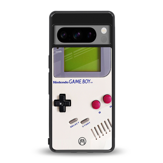 gameboy classic back phone cover | glass case for google pixel 8 pro