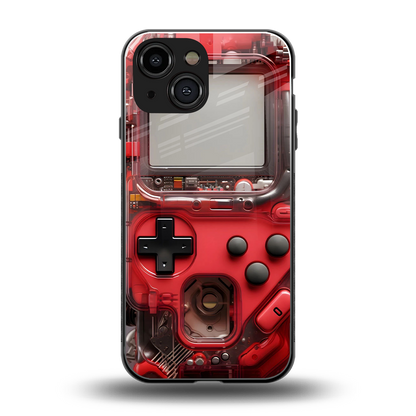 gameboy classic red back phone cover | glass case for iphone 13 mini