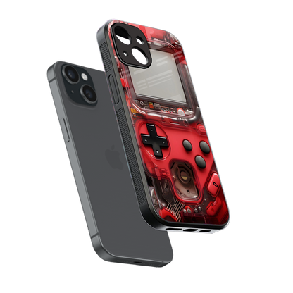 gameboy classic red back phone cover | glass case for iphone 13 mini