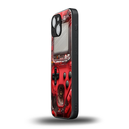 gameboy classic red back phone cover | glass case for iphone 13 mini