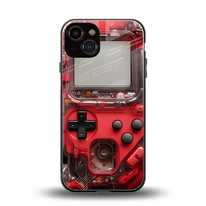 gameboy classic red back phone cover | glass case for iphone 13